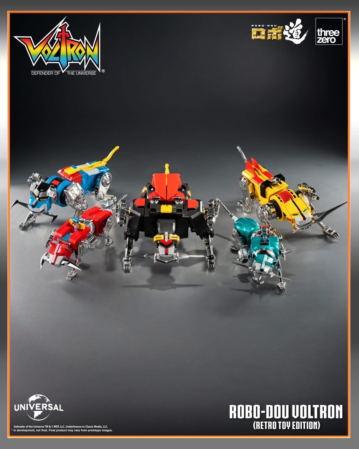 Pre-order : Voltron: Defender of the Universe ROBO-DOU Voltron (Retro Toy Edition) by Threezero