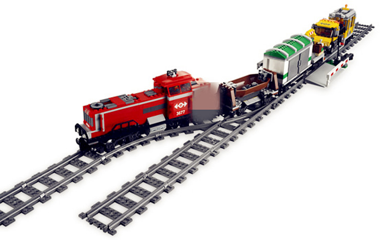 Lepin 02039 Red Cargo Train 898pcs