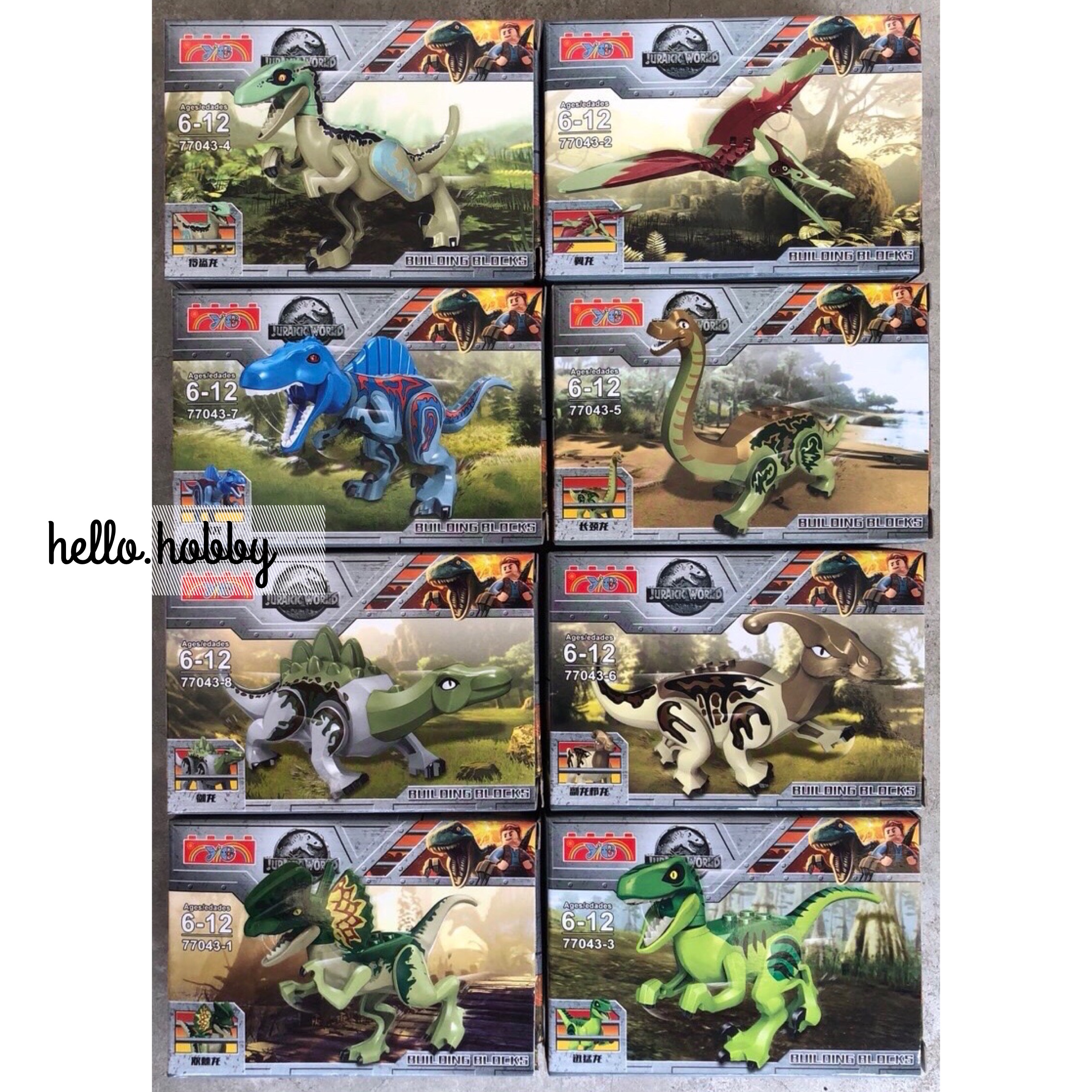 YE 77043 1-8 Dinosaur
