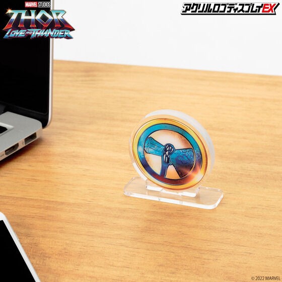 PRE-ORDER : Acrylic Logo Display EX MARVEL Thor: Love and Thunder Storm Breaker / Mjolnir Mark