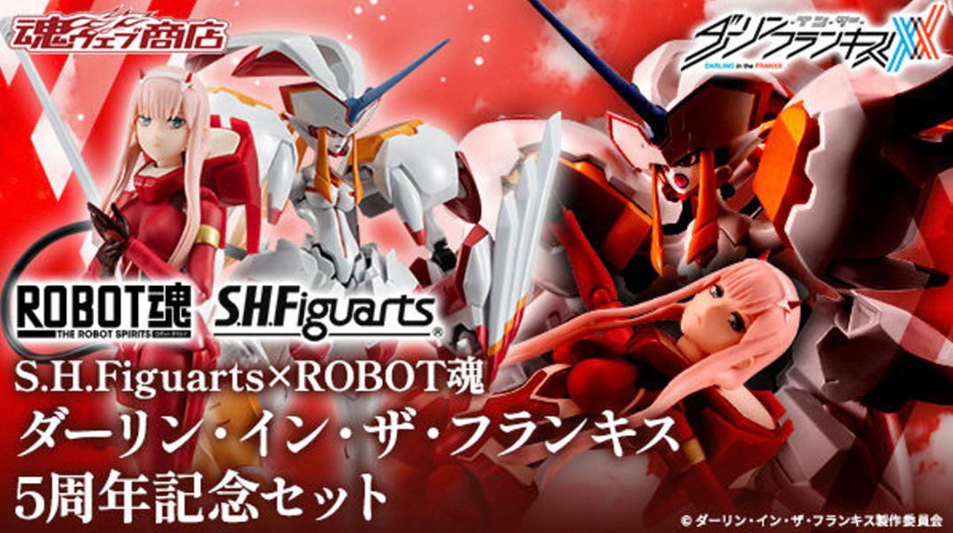 PRE-ORDER : S.H.Figuarts X Robot Spirit Darling in the Franxx 5th Anniversary Set