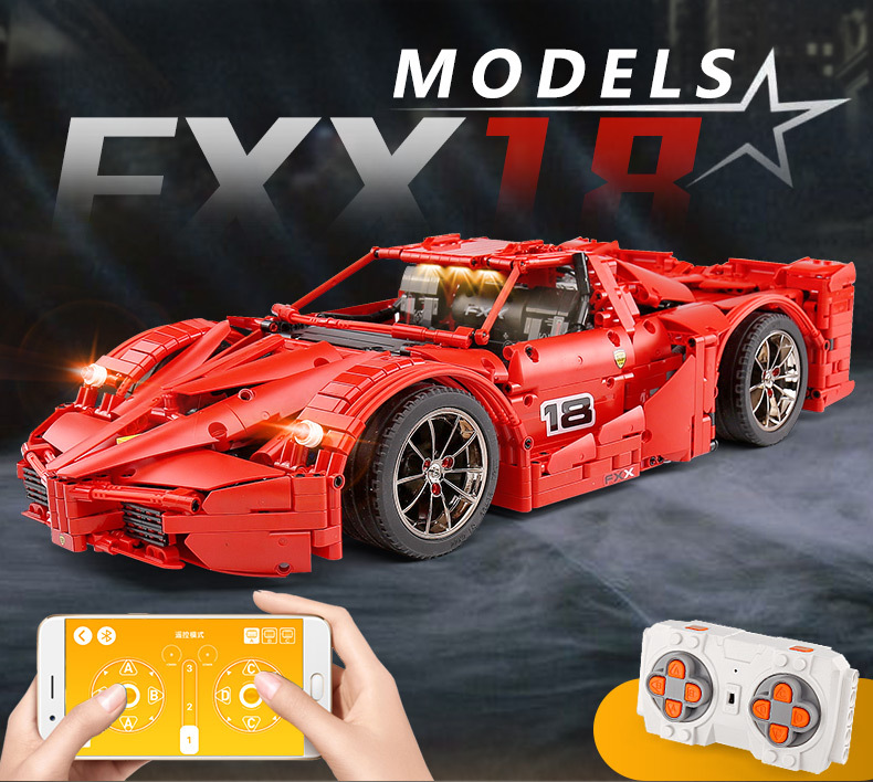 Mould King 13085 Ferrari FXX Supercharged V12r 2101pcs (บังคับได้)