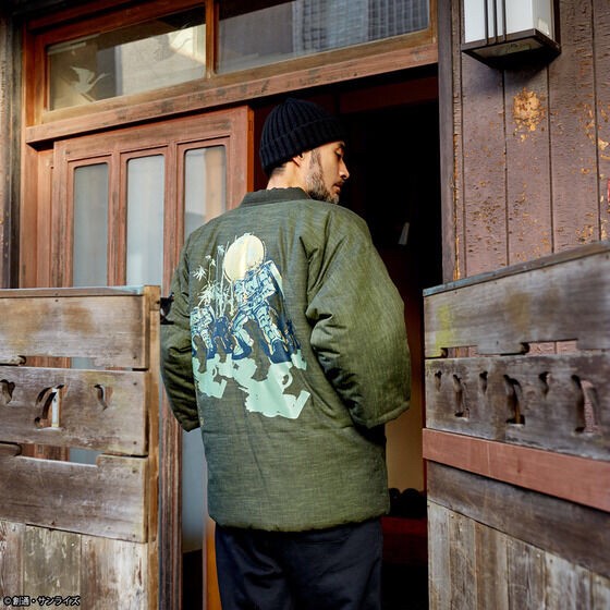 PRE-ORDER : STRICT-G JAPAN Miyata Textile "Mobile Suit Gundam" Hanten (Bamboo) Zaku II