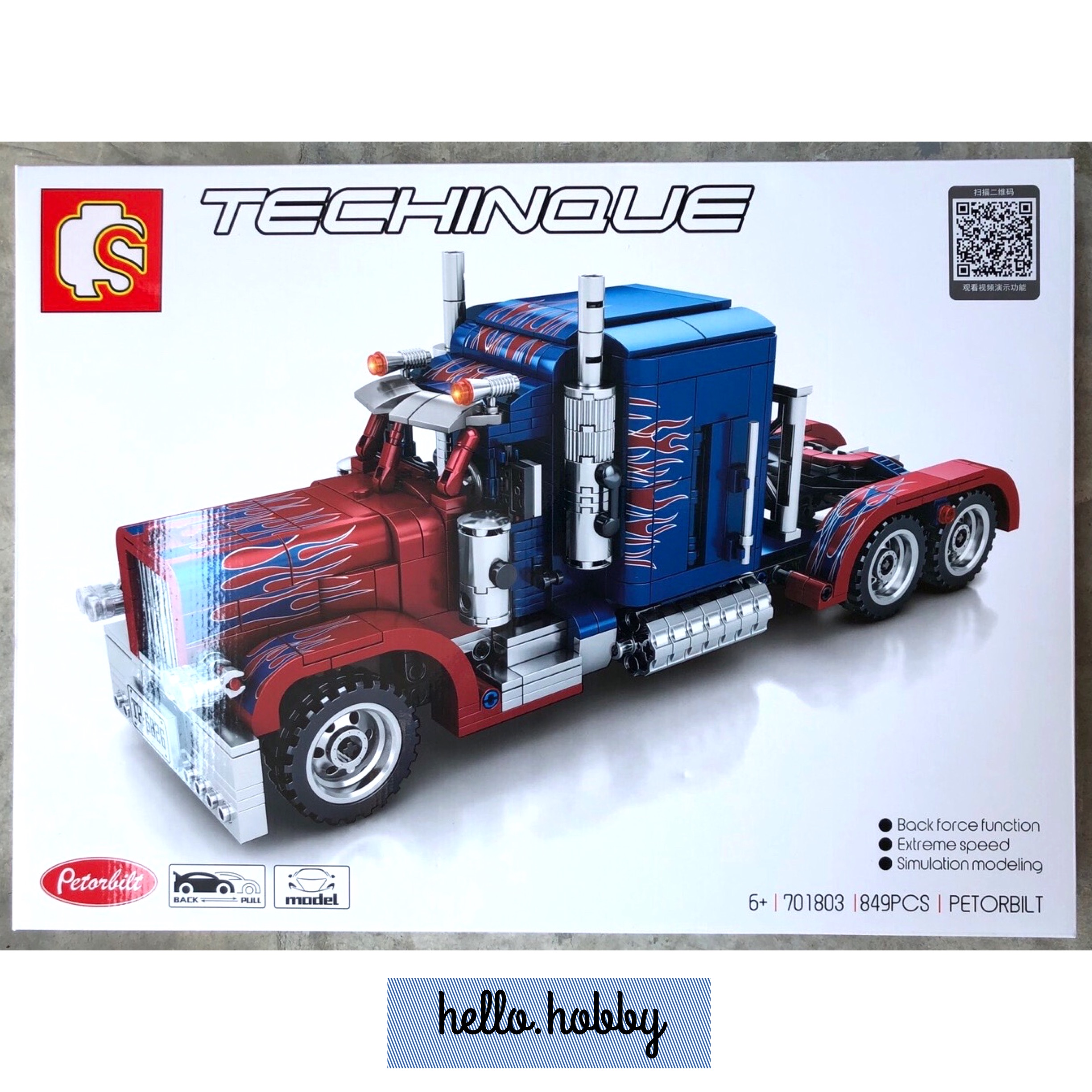 Sembo block 701803 Truck 849pcs