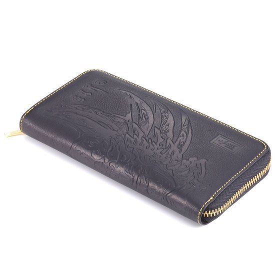 PRE-ORDER : Godzilla / GARO Embossed Genuine Leather Round Wallet (Resale)