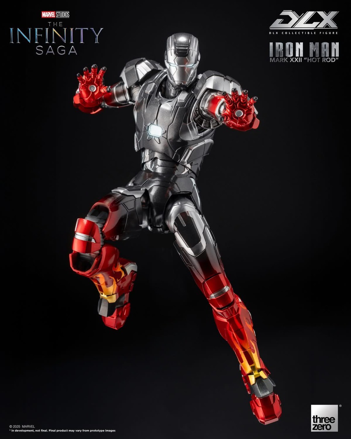 Pre-order : Marvel Studios: The Infinity Saga DLX Iron Man Mark 22 “Hot Rod” by Threezero