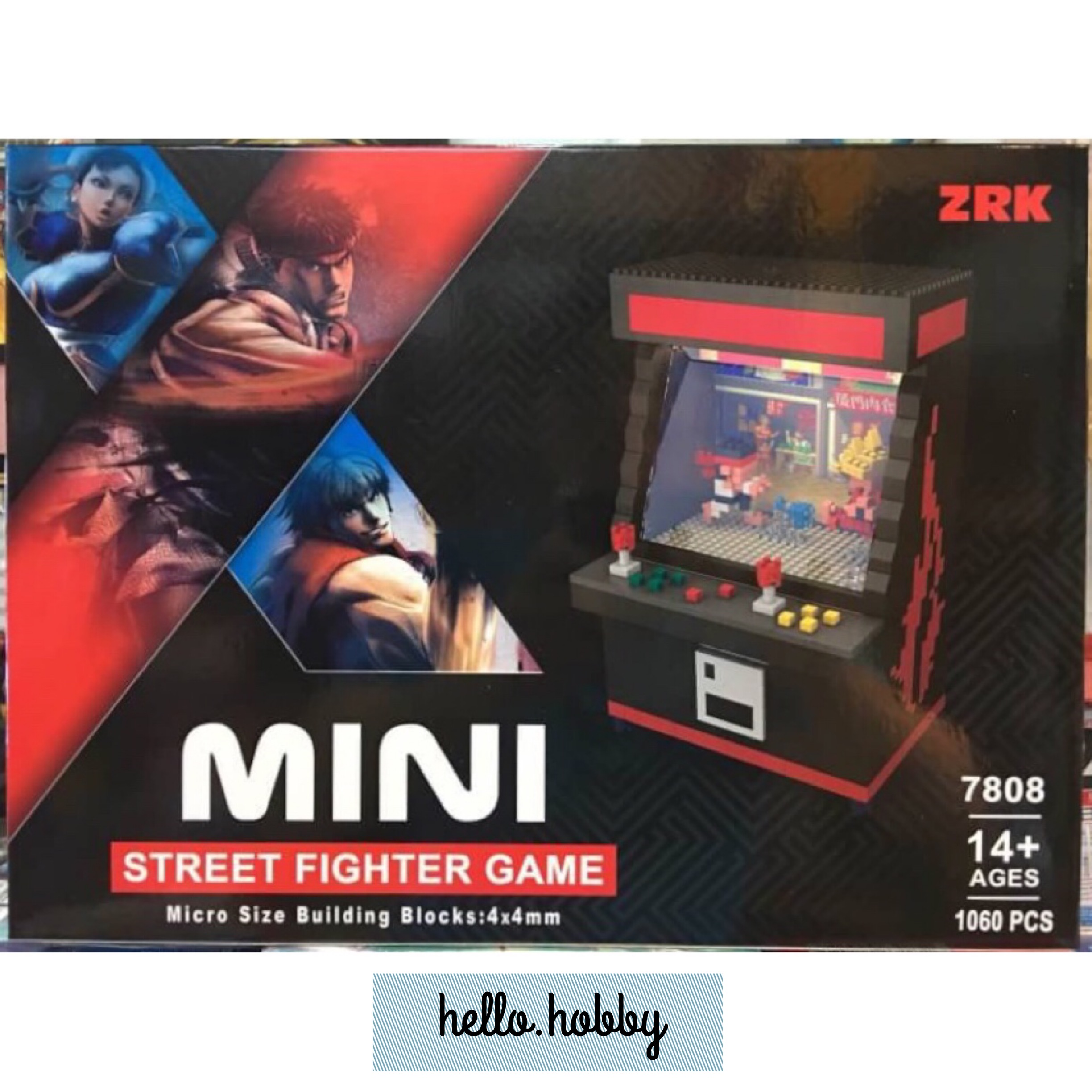 ZRK 7808 Mini Game Machine Street Fighter 1060pcs (มีไฟ)