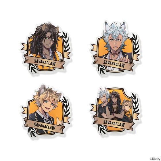 PRE-ORDER : Hapikuro! Disney Twisted Wonderland Uniform Pattern Acrylic Badge (29 random types in total)