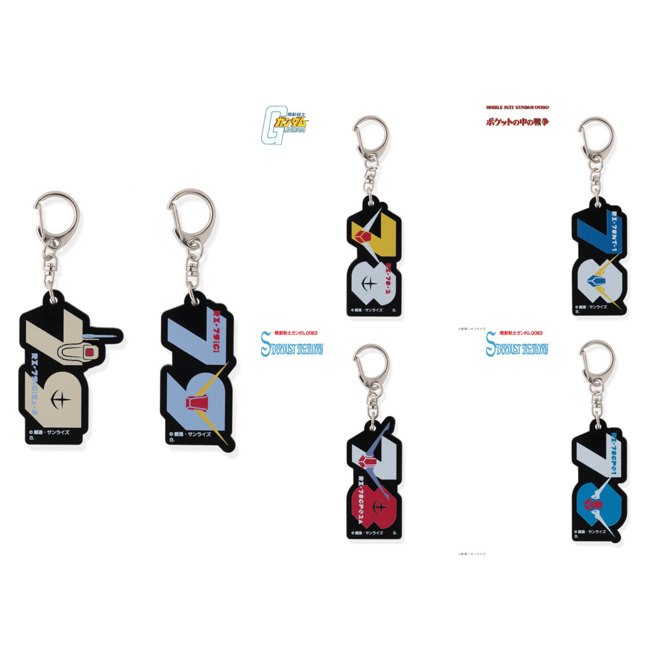 PRE-ORDER : Mobile Suit Gundam 08th MS Squadron Day 78/ 79 Item Acrylic Keychain