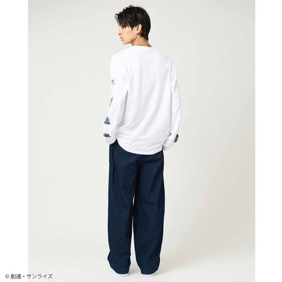 PRE-ORDER : STRICT-G graniph "Mobile Suit Gundam" Long Sleeve T-shirt White Base (White Base Long Sleeve T-shirt)