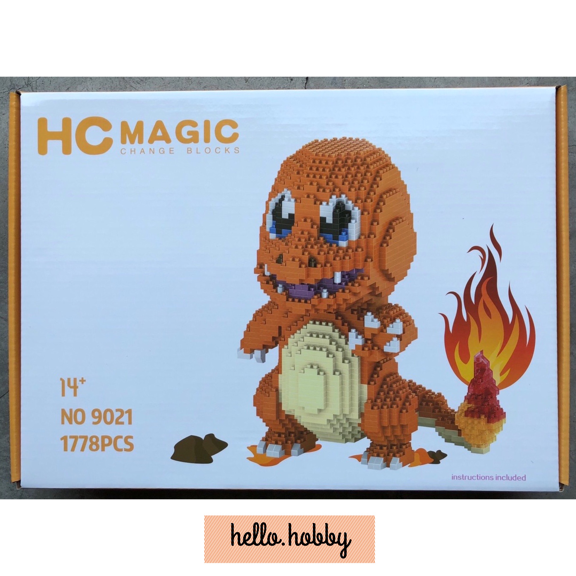 HC Magic 9021 Pokemon Charmander 1778pcs