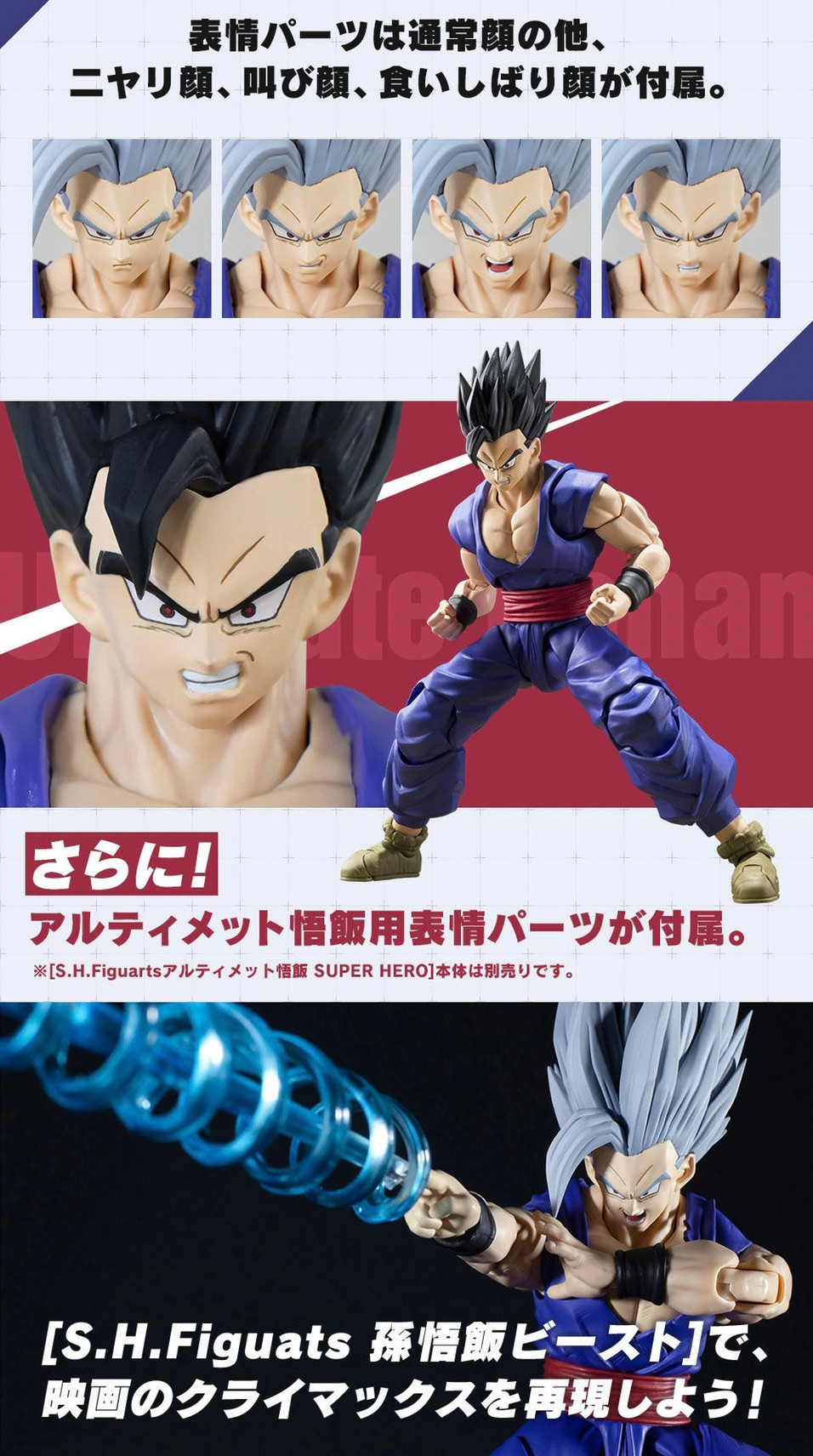 PRE-ORDER : S.H.Figuarts Son Gohan Beast (Dragon Ball Super Hero)