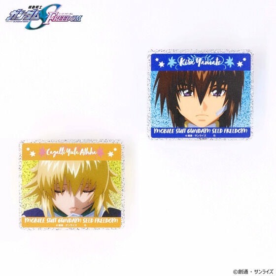 PRE-ORDER : Mobile Suit Gundam SEED FREEDOM Kira・Cagalli River Day Series Acrylic Clip Badge / Charm (2 types in total)