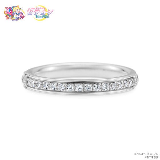 PRE-ORDER : Moon Kaleidoscope Half Eternity Ring Silver (Including Cubic Zirconia)