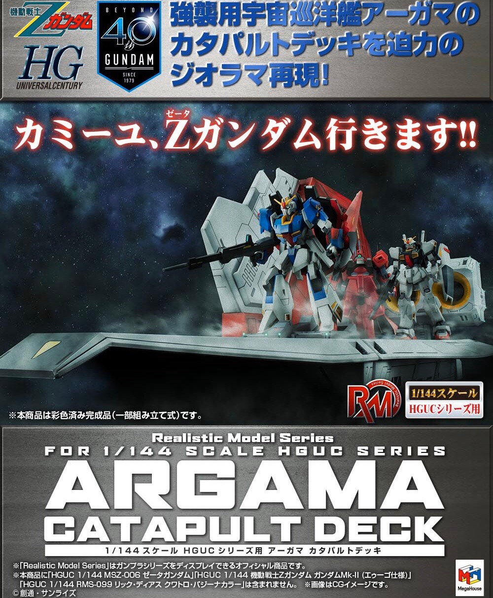PRE-ORDER : Realistic Model Series Mobile Suit Z Gundam 1/144 HGUC Argama Catapult Deck
