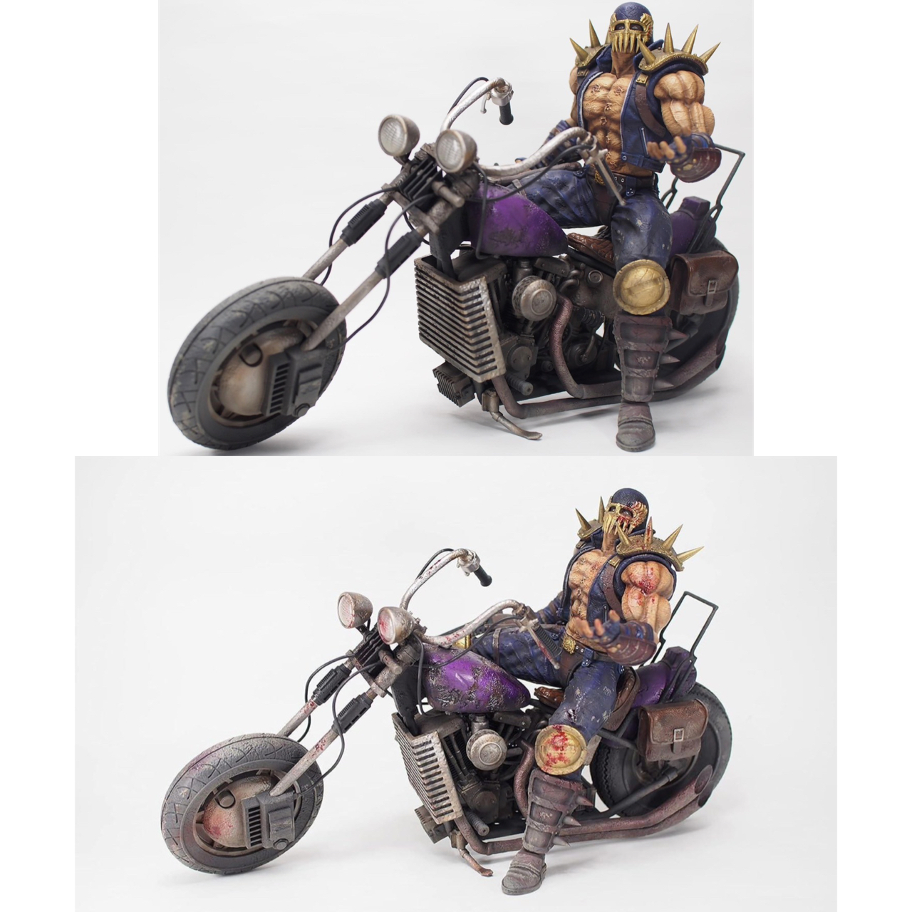 Pre-order : CCP Muscular Collection Fist of the North Star Hokuto Ultimate Modeling 2nd Jagi & Bike (Set In-play | Fierce Fight Version) by CCP