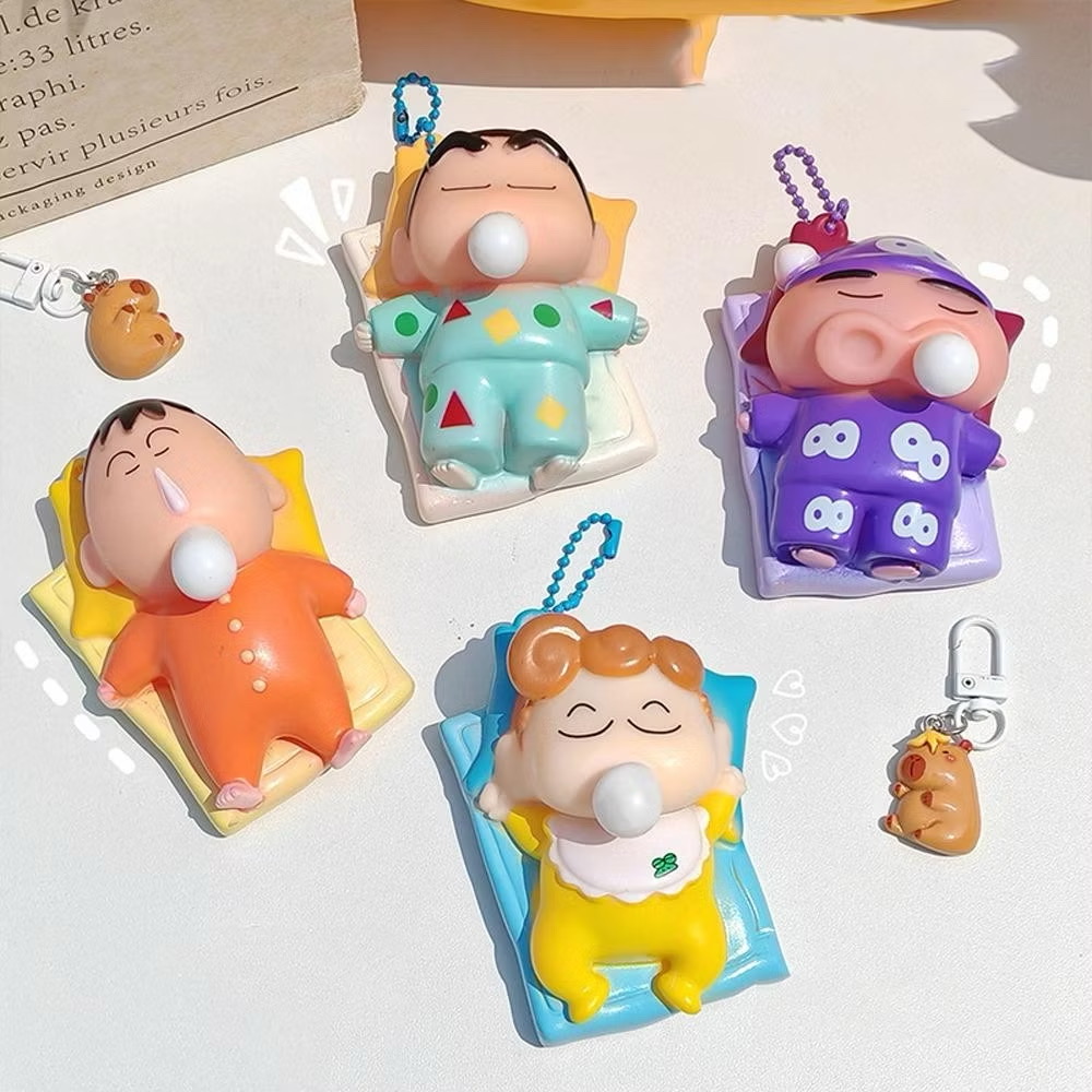 พวงกุญแจชินจัง Crayon Shinchan บีบแล้วขี้มูกโป่ง