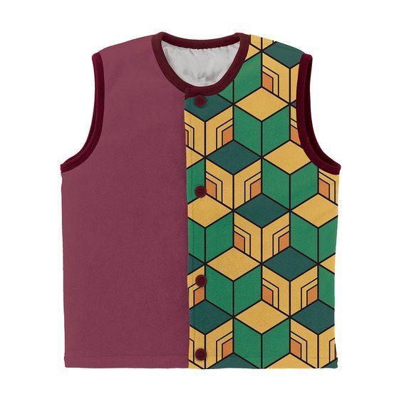 PRE-ORDER : Demon Slayer: Kimetsu no Yaiba Fleece Vest (Character Pattern ver.)