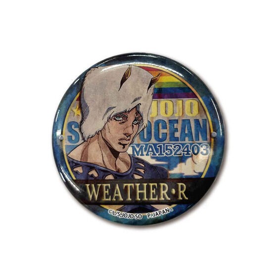 PRE-ORDER : JoJo's Bizarre Adventure: Stone Ocean Retro Signboard Can Badge Part2