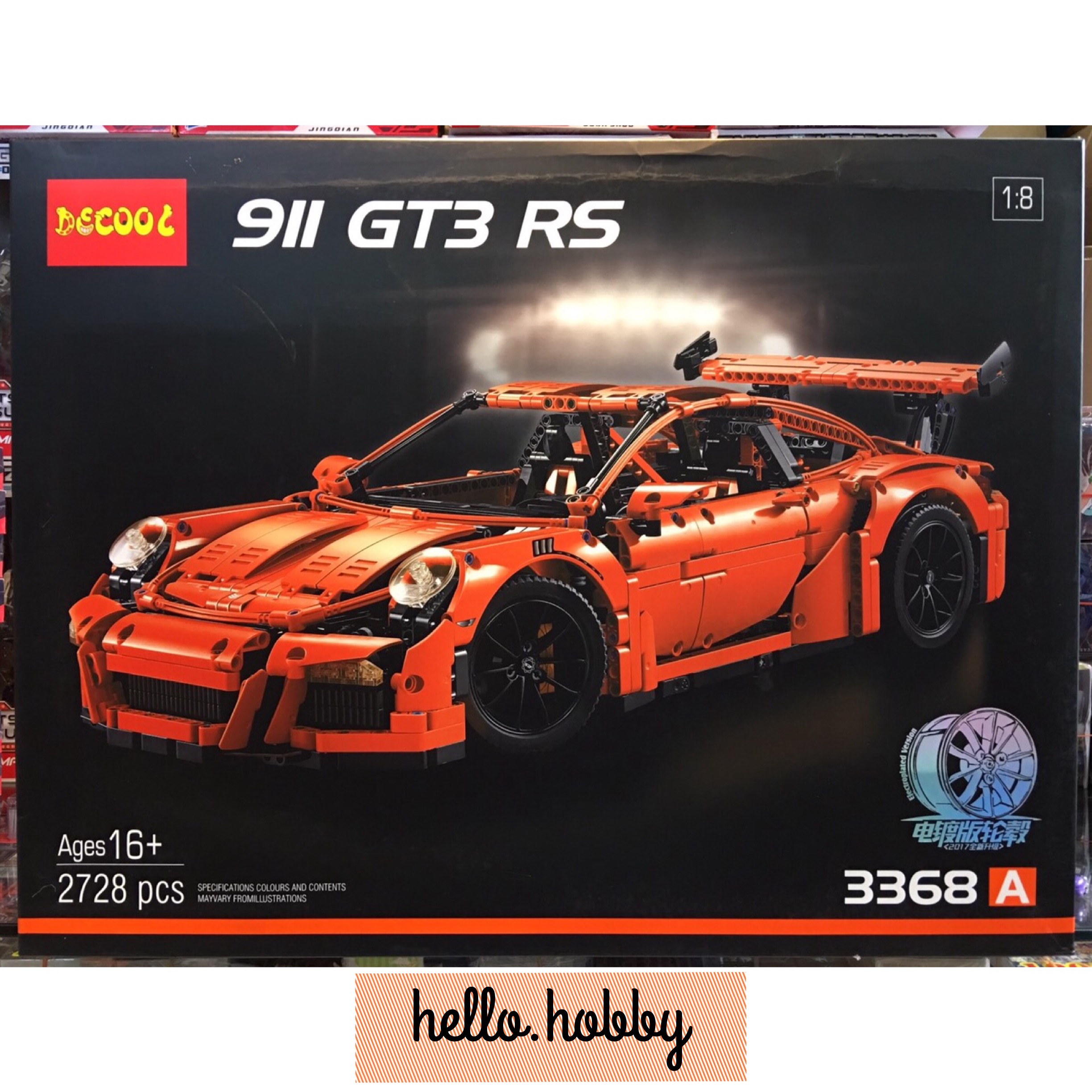 DECOOL 3368A Technic Porsche 911 GT3 RS 2728pcs