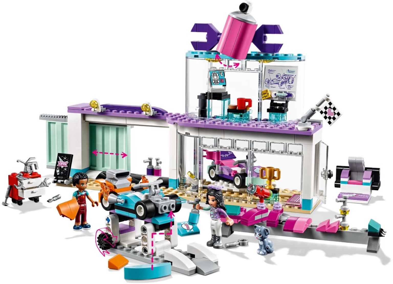 Lepin 01071 Friends Creative Tuning Shop 463pcs