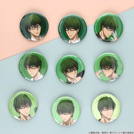 PRE-ORDER : [Hapikuro!] Kuroko's Basketball KUROCORZET Memorial Can Badge (Random)