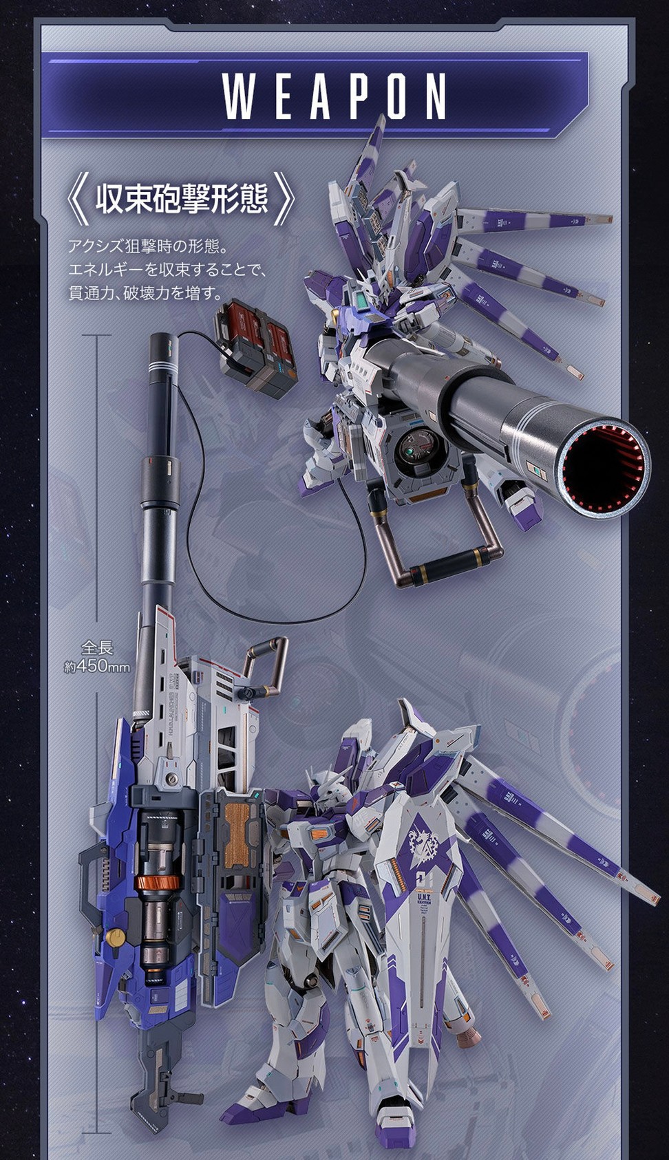 PRE-ORDER : METAL BUILD Hi-ν Gundam Exclusive Hyper Mega Bazooka Launcher Option Set