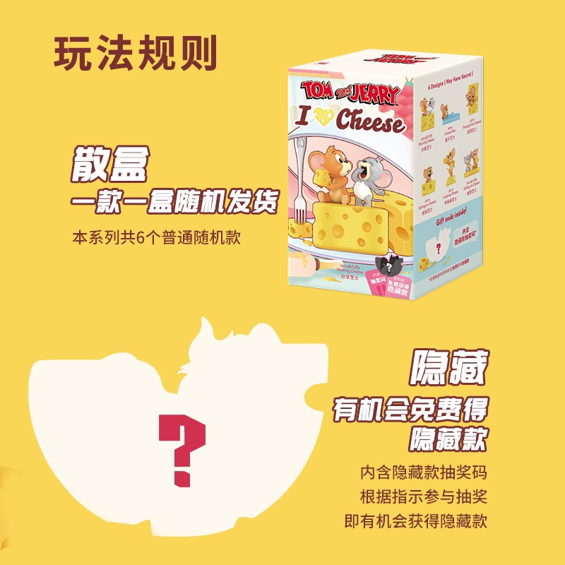 Blind Box - Tom & Jerry I Love Cheese Series By Miniso (6+1secret)