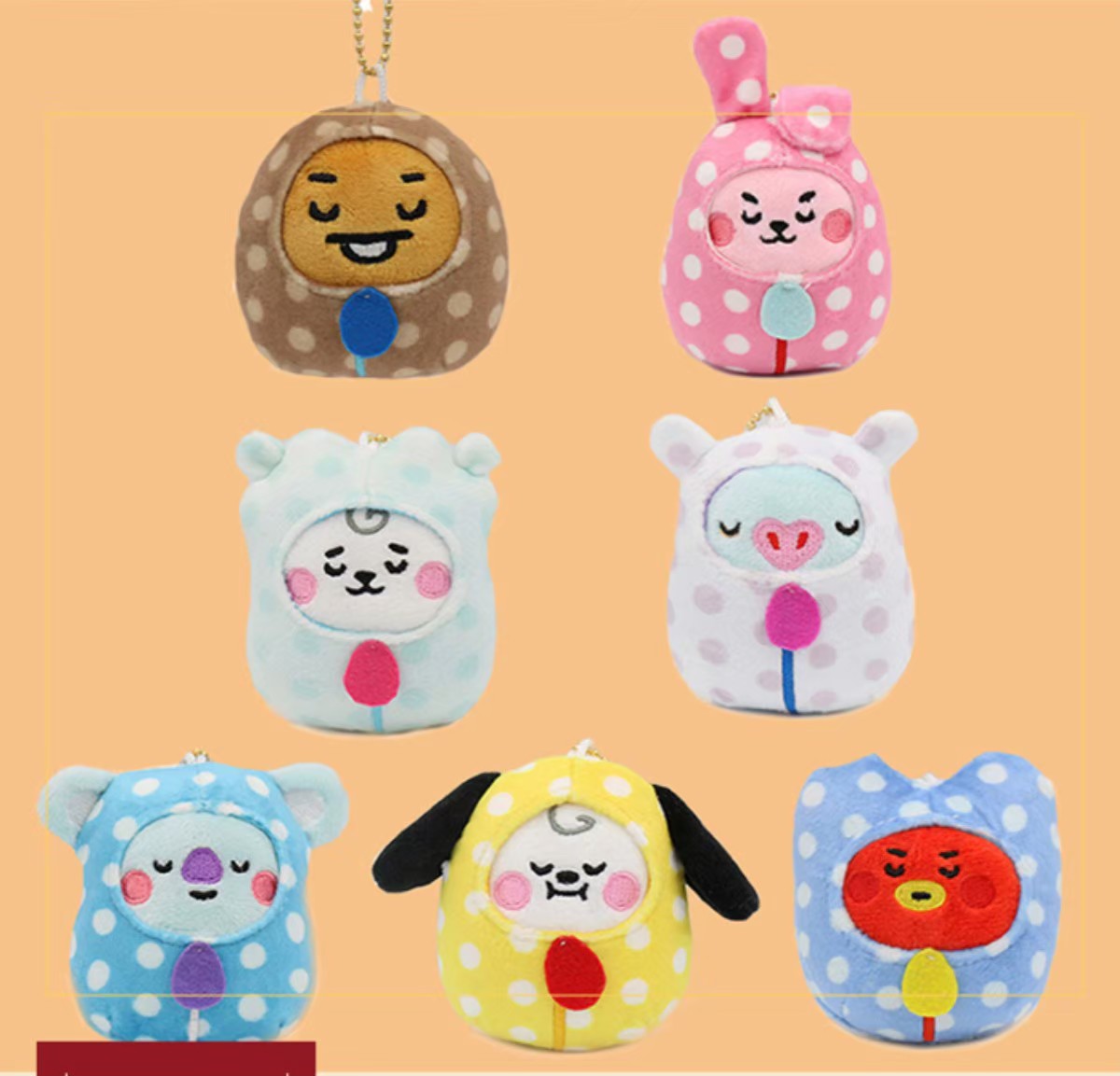 🔥🔥 พวงกุญแจ Bt21 ขนาด 8ซม 49฿ 🔥🔥