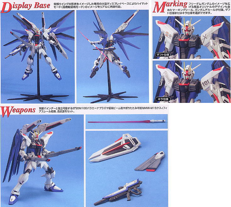 MG 1/100 ZGMF-X10A Freedom Gundam by Bandai
