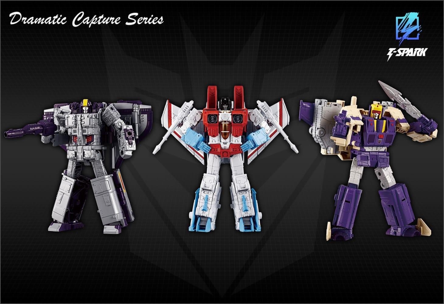 Pre-order : T-Spark Transformers Dramatic Capture Series Triple Takeover by Takara Tomy