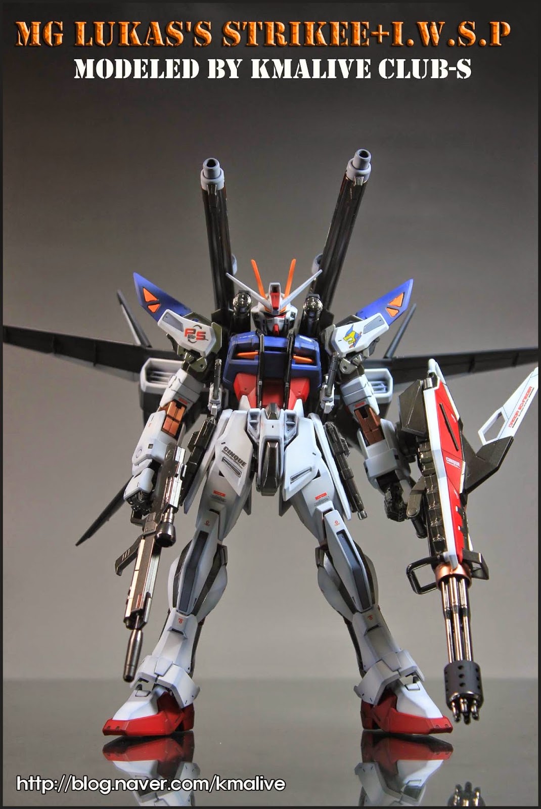 MG 1/100 GAT-X105E Strike E+I.W.S.P Lukas O'Donnell Custom by Bandai