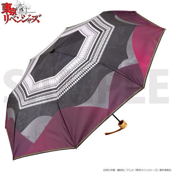 PRE-ORDER : Tokyo Revengers x Hokusai Graphic Folding Umbrella for Rain or Shine