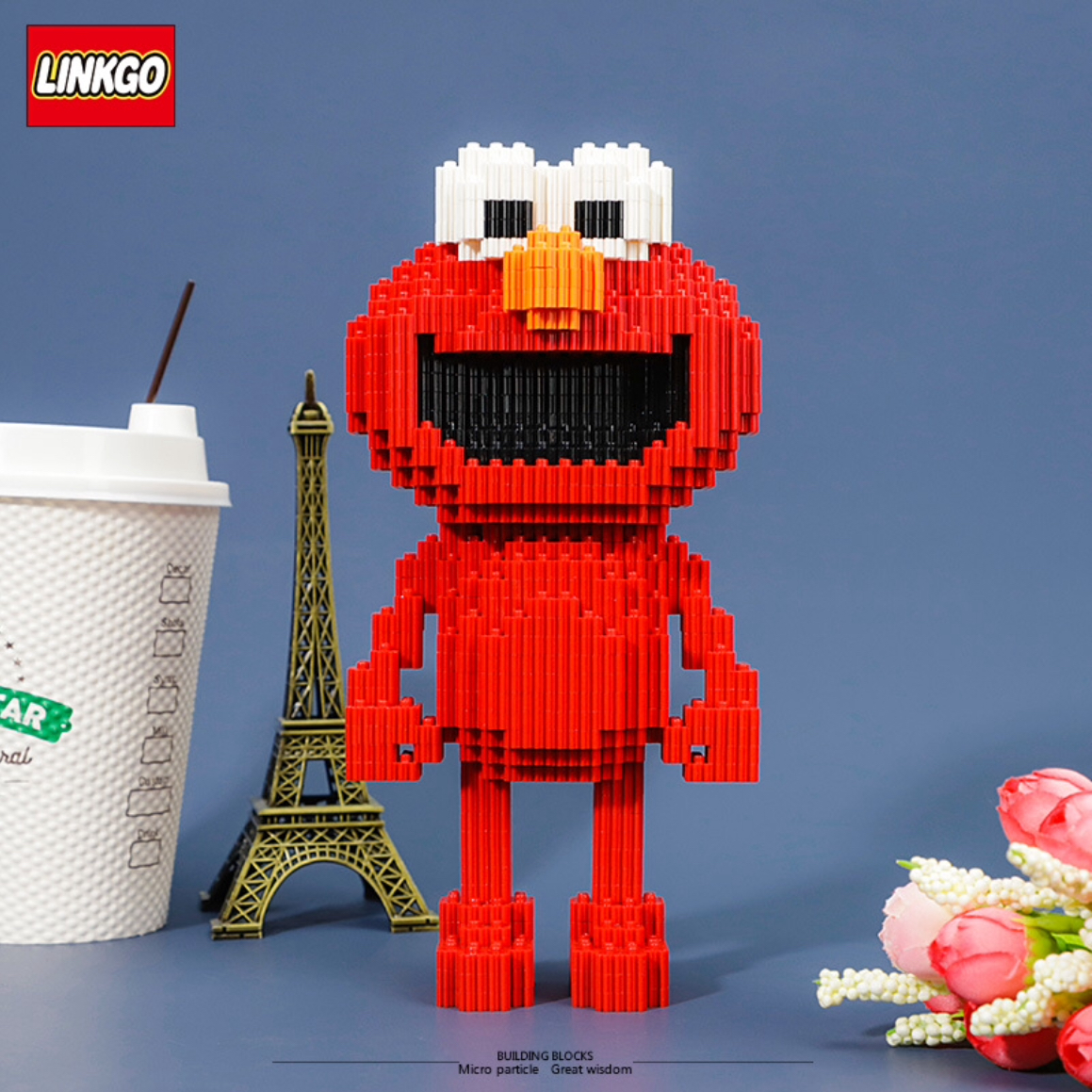 Linkgo 68252-68254 KAWS BFF x Sesame Street (แบบเฟือง)