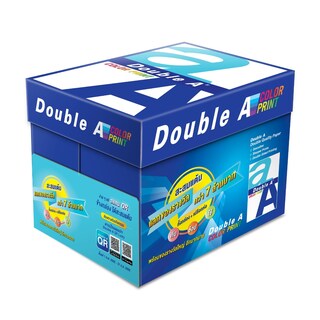 กระดาษถ่ายเอกสาร A4 90แกรม Double A 500แผ่น/รีม, แพ็ค5