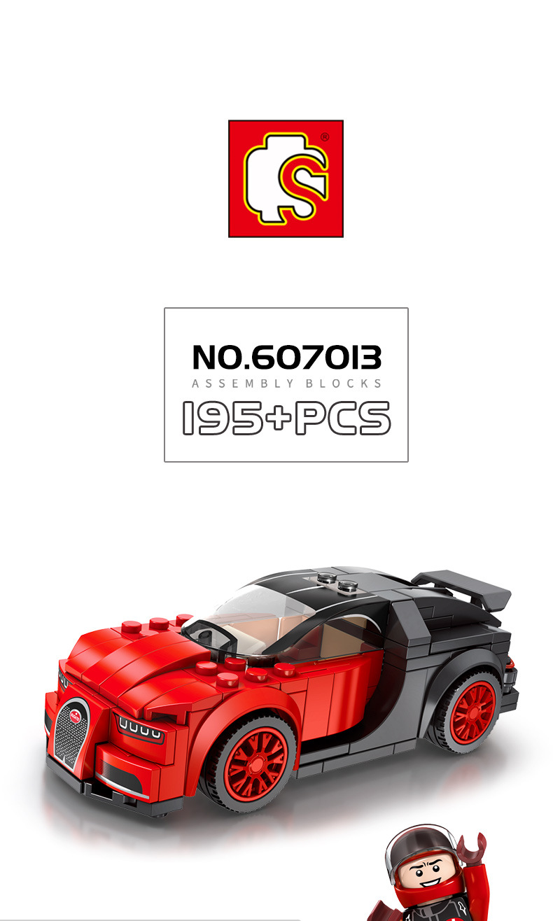 Sembo Block 607013-607016 Speed Champions