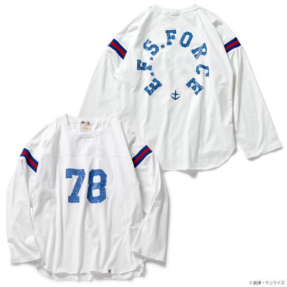 PRE-ORDER : STRICT-G.Fab Goodwear "Mobile Suit Gundam" Football Long Sleeve T-shirt