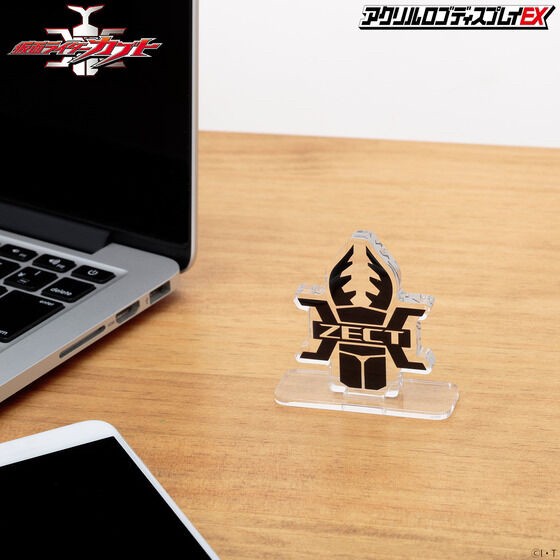 PRE-ORDER : Acrylic Logo Display EX Kamen Rider Kabuto : ZECT (with DX Kabuto Zector Raise Buckle)