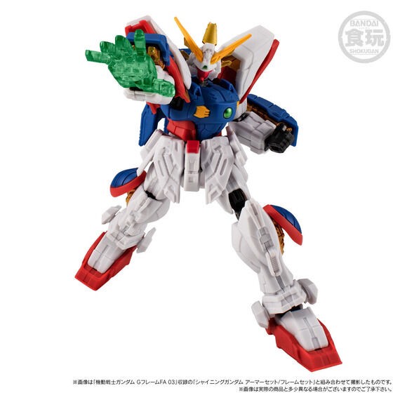 PRE-ORDER : MOBILE SUIT Gundam G Frame FA Shining Gundam (Super Mode) & Optional Parts Set