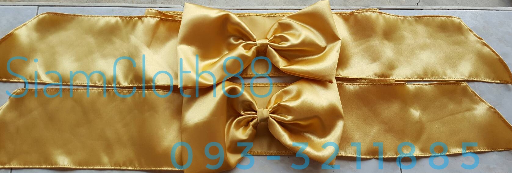 โบว์สำเร็จรูป เนื้อผ้าต่วน