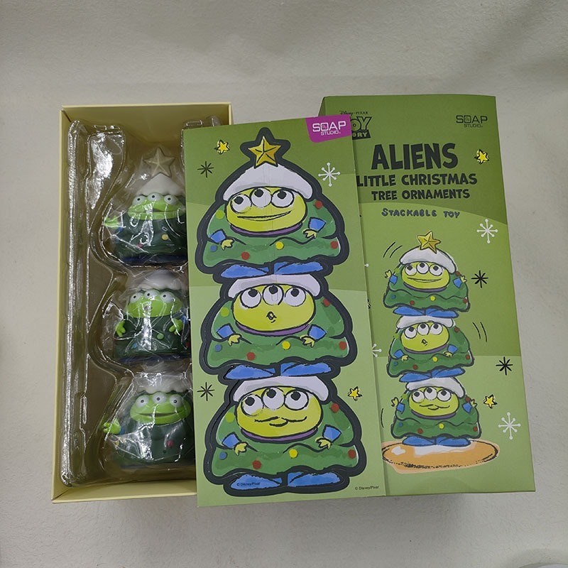 Toy Story - Aliens Little Christmas Tree Ornaments - Stackable Toy by Soap Studio