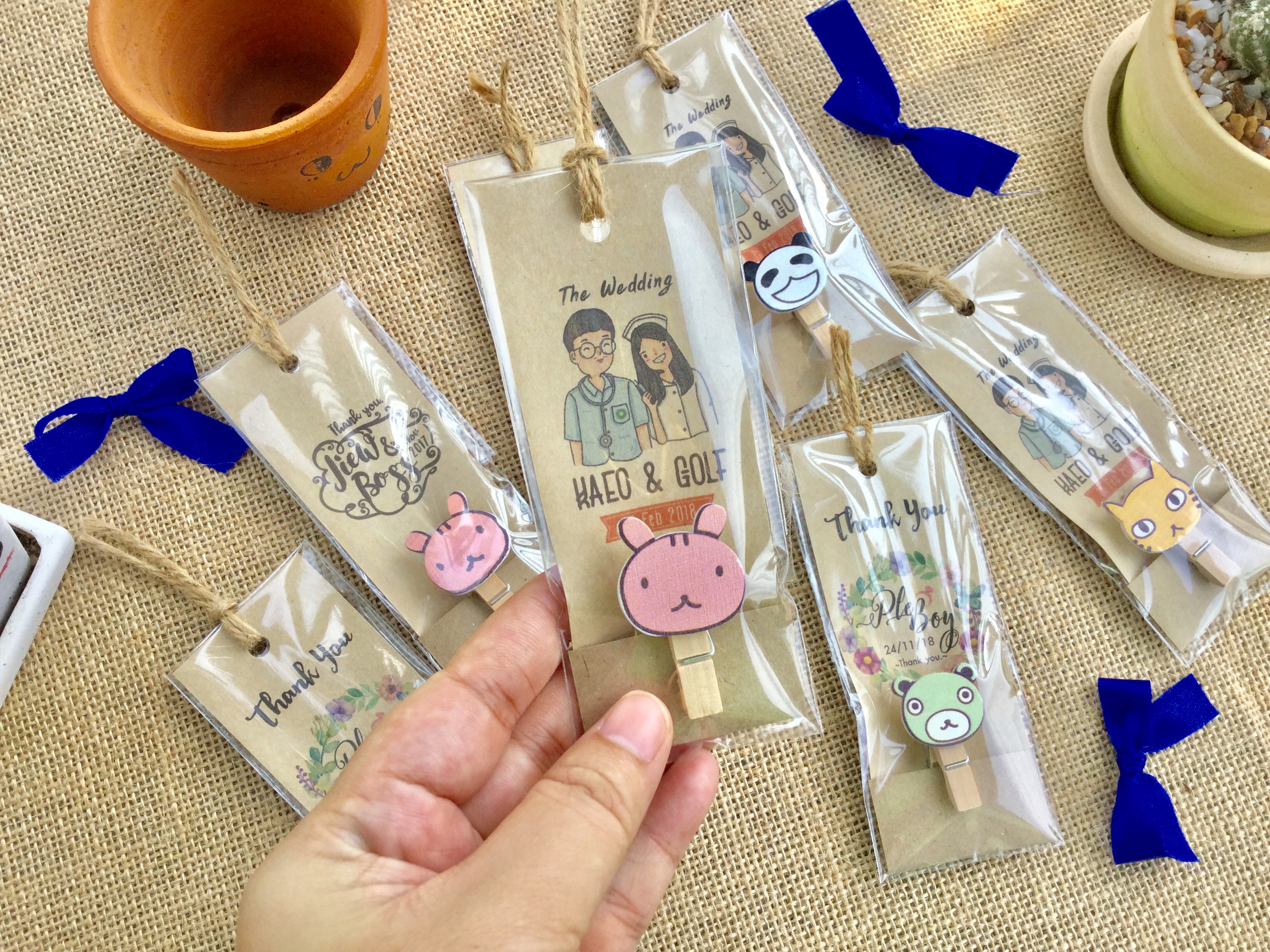 ตัวหนีบไม้ ลายการ์ตูน ของชำร่วย