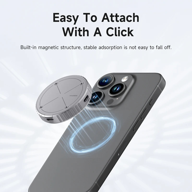 Hagibis MacSafe Magnetic M.2 2230 NVMe SSD Enclosure with USB C 3.2 Gen2 Type-C 10Gbps for iPhone15 Pro Max