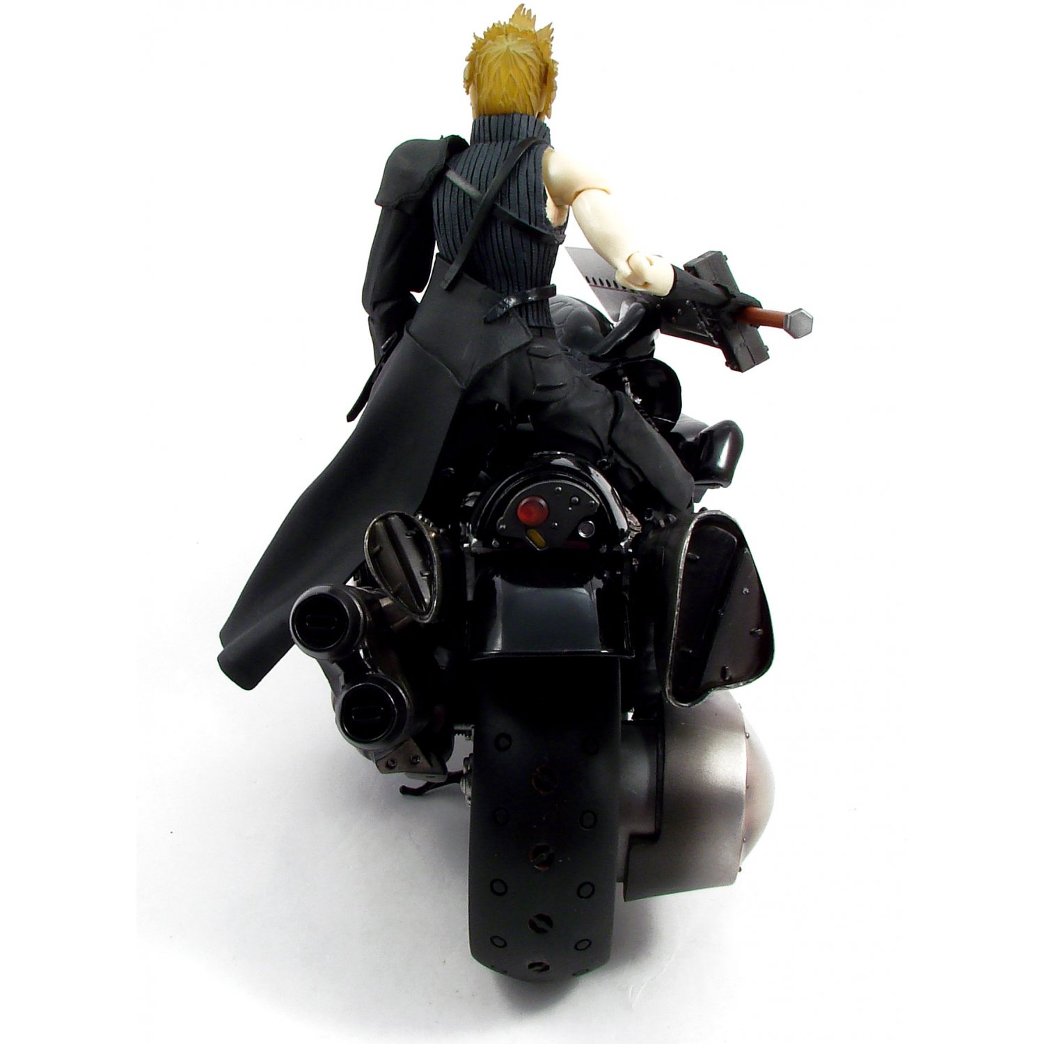 Final Fantasy VII Advent Children Play Arts Cloud Strife & Fenrir Motorcycle Action Figure Deluxe Set by Square Enix