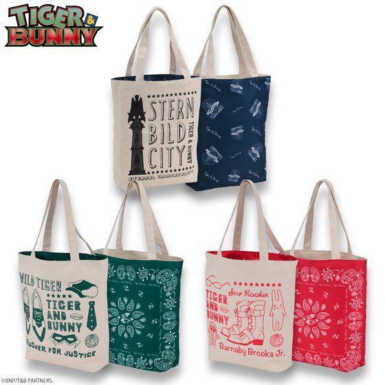 PRE-ORDER : TIGER & BUNNY Reversible Tote Bag
