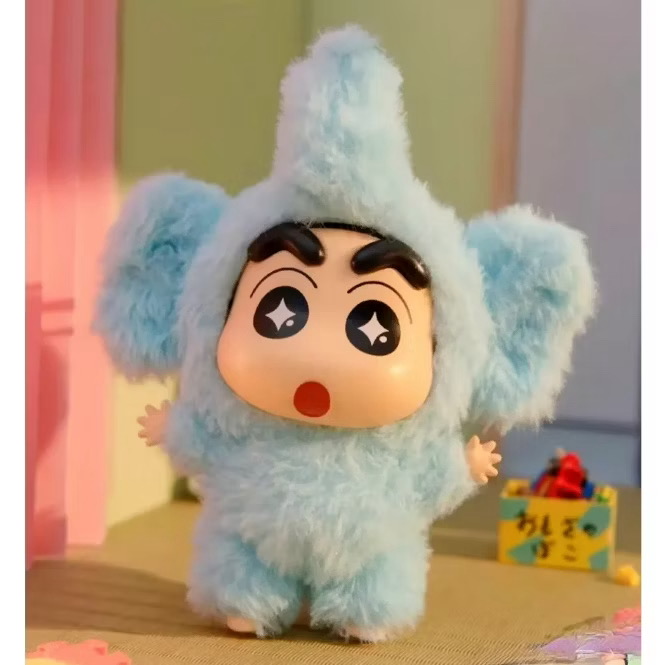 ตุ๊กตาพวงกุญแจ Crayon Shinchan Play Party Series Vinyl Plush Keychain by Top Toy
