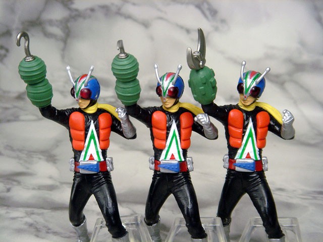 H.G.C.O.R.E. HG Core Kamen Rider Part 3 ~Teki Ka Mikata Ka, Chikara To Waza Hen~ Gashapon by Bandai (Set of 6)