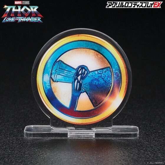 PRE-ORDER : Acrylic Logo Display EX MARVEL Thor: Love and Thunder Storm Breaker / Mjolnir Mark