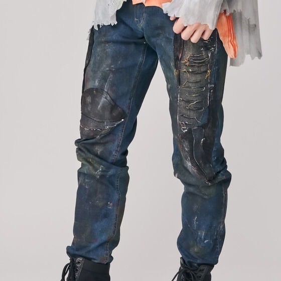 PRE-ORDER : Kamen Rider Gotchard x h.NAOTO Gotchard Daybreak Grunge Style Denim