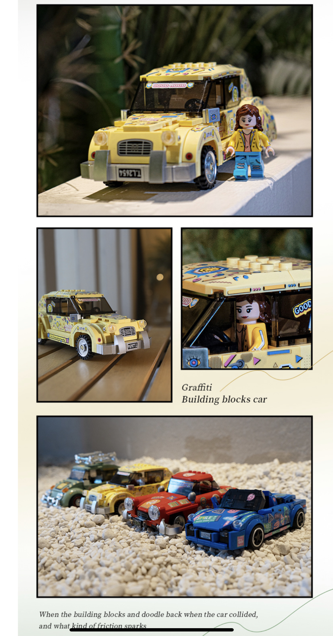 Decool 28005 - 28008 Ford Racing Pacemaker Graffiti Car